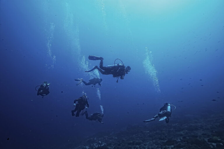 underwater-scuba-diving-selfie-shot-with-selfie-stick in Athens Greece